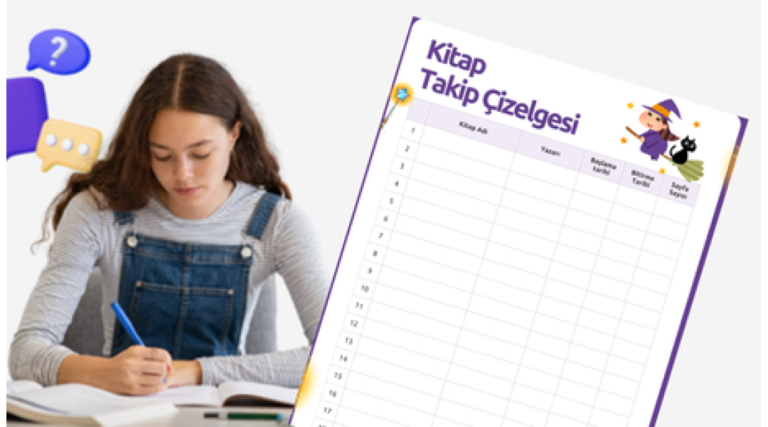 Başarı düzenleyici / Kitap takip çizelgesi