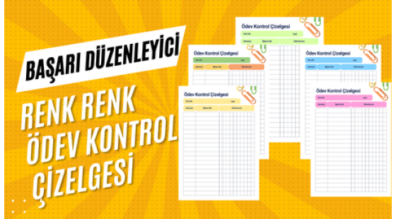 Başarı düzenleyici / Ödev Kontrol Çizelgesi